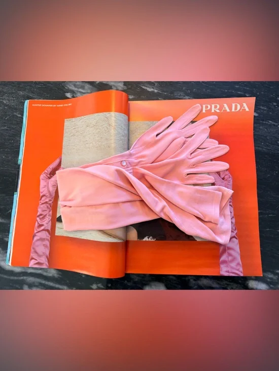 VTG Van Raalte Pink Opera Gloves Size 6.5 - Picture 3 of 11